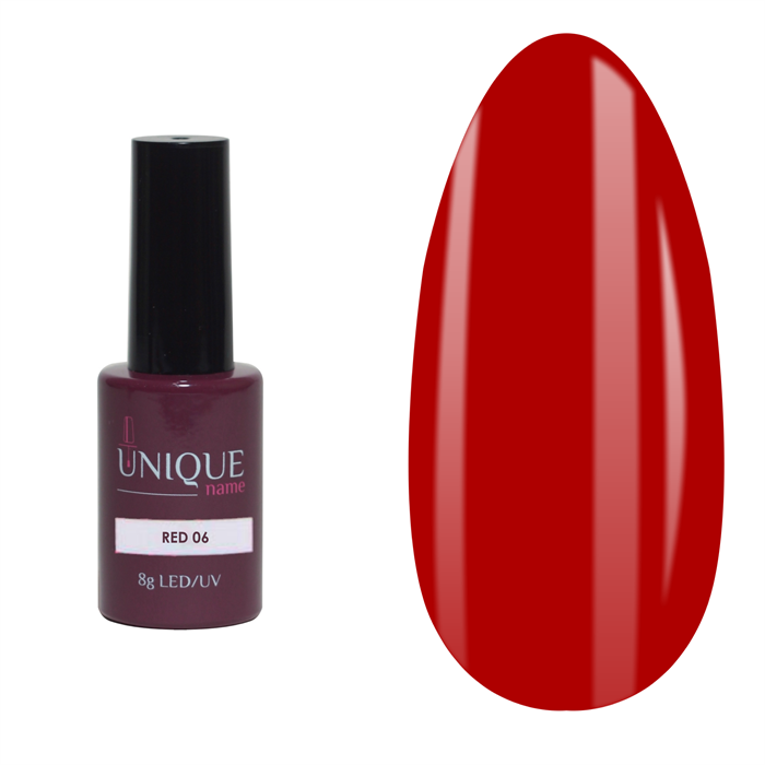 Unique Гель-лак Red №06 8мл Unique_Red06_8