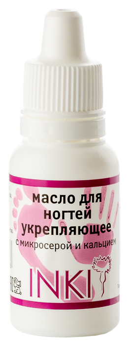 INKI Масло для ногтей укрепляющее с микросерой и кальцием, 15мл Inki_oilsulfur15 - фото 12455