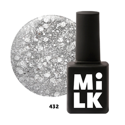 Гель-лак Milk Shine Bright №432 Silver Nails, 9мл* M432 - фото 14961