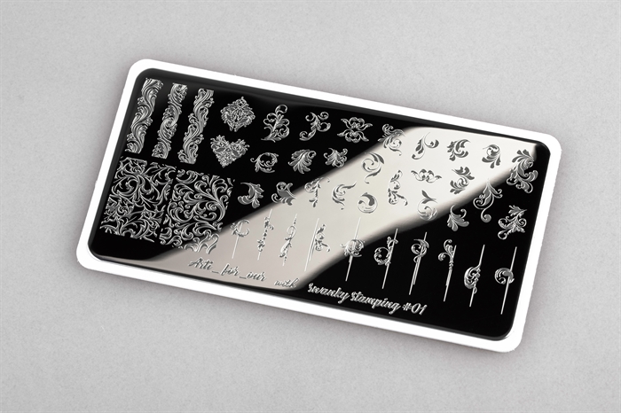 Swanky Stamping Пластина Arti for you with №01* SSA01
