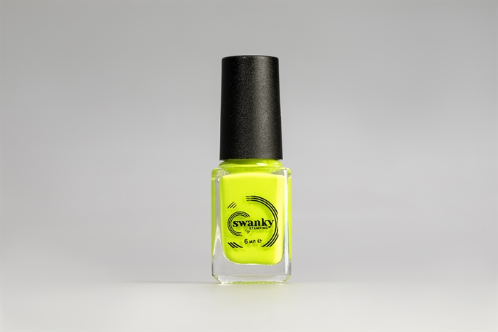 Swanky Stamping Лак для стемпинга S18 неоново-желтый, 6мл SSNPS18