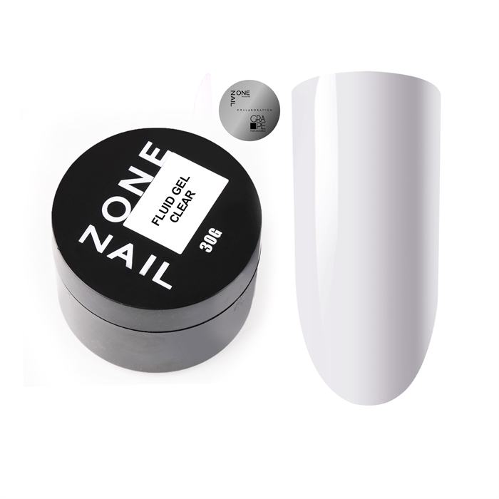 One Nail Гель Fluid gel Clear, 30мл (бутылка) One_gelfluidclear30 - фото 16478