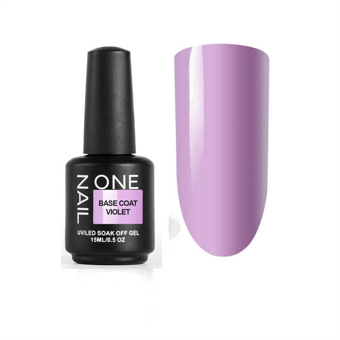 One Nail База Coat Violet, 15мл OneNail_CoatViolet15 - фото 16610