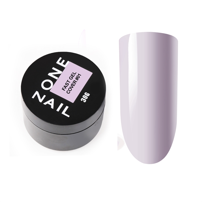 One Nail Гель для наращивания FAST GEL Cover №01, 30гр OneNail_FASTGELCover01_30 - фото 16628