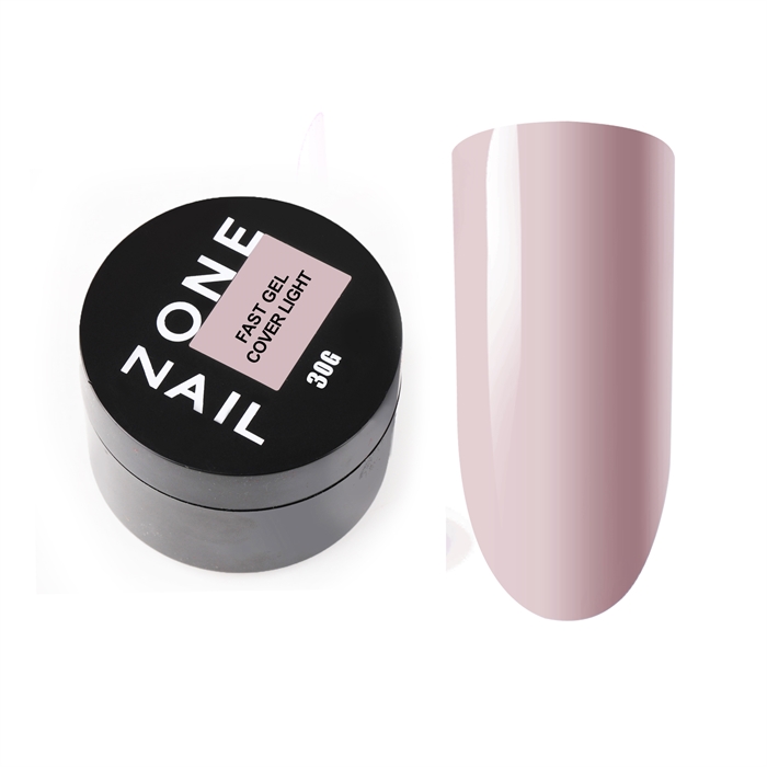 One Nail Гель для наращивания FAST GEL Cover Light, 30гр OneNail_FASTGELCoverLight30 - фото 16638