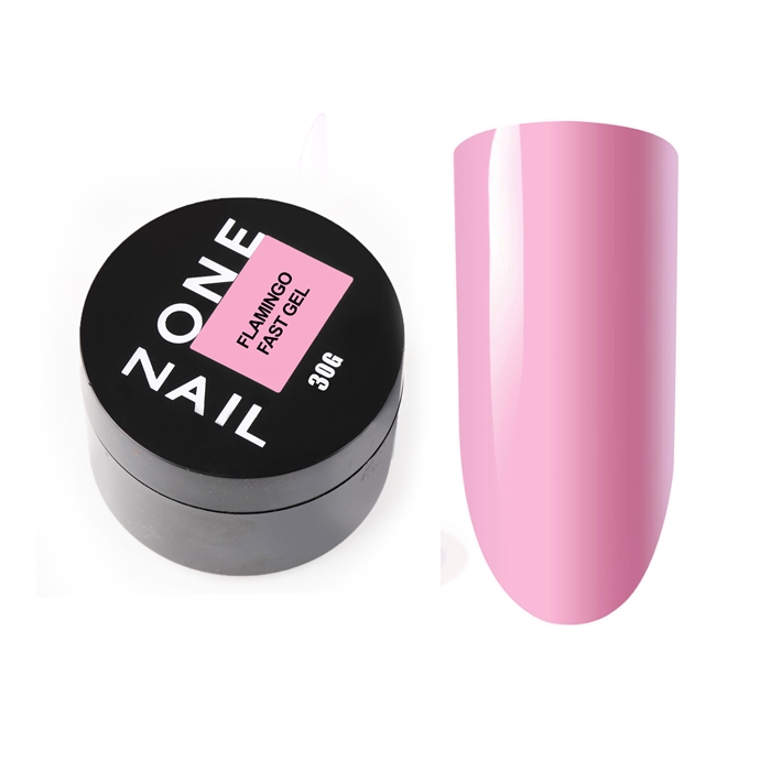 One Nail Гель для наращивания FAST GEL Flamingo, 30гр OneNail_FlamingoFASTGEL30 - фото 16641