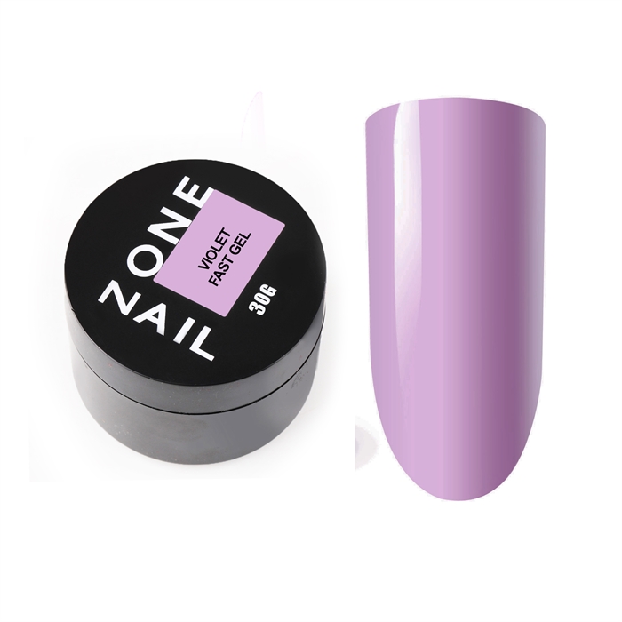 One Nail Гель для наращивания FAST GEL Violet, 30гр OneNail_VioletFASTGEL30 - фото 16761