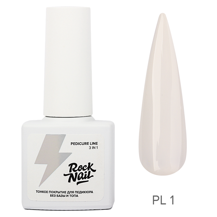 Rock Nail, Гель-лак однофазный для педикюра Pedicure Line №01 French fnd Go, 6мл RockNail_PL01 - фото 17788