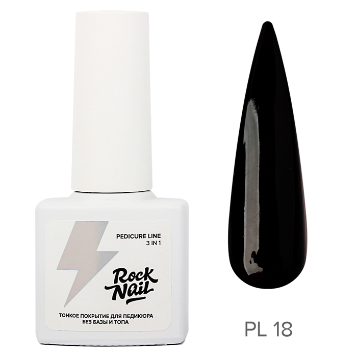 Rock Nail, Гель-лак однофазный для педикюра Pedicure Line №18 Cinderella in Vinyl Boots, 6мл RockNail_PL18 - фото 17805