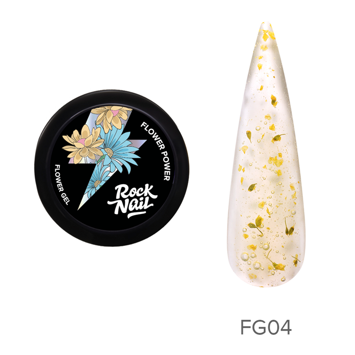 Rock Nail, Гель для наращивания Flower Power FG04 Lilies For Myself, 10мл* RockNail_gelflowerFG04 - фото 17859