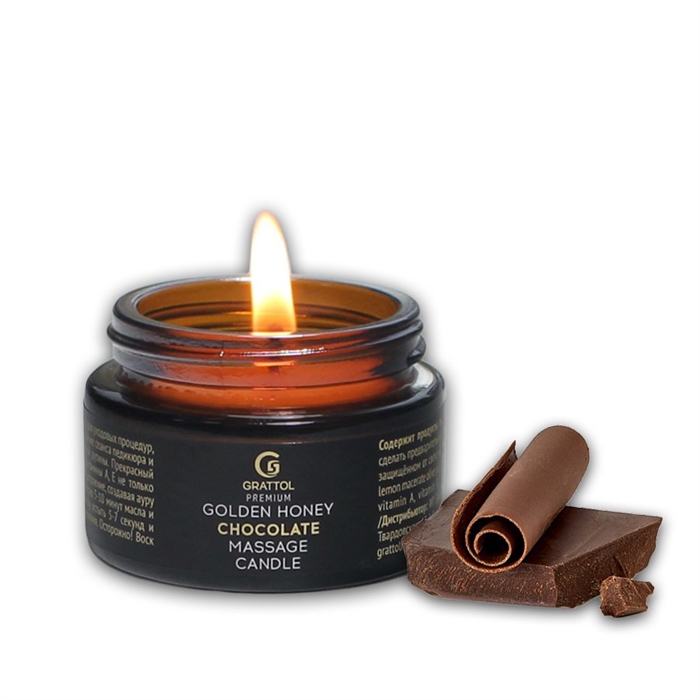 Grattol Premium Massage Candle - массажная свеча с ароматом Chocolate Grattol_candlechocolate - фото 21177