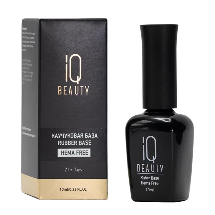 IQ BEAUTY Базовое покрытие для гель-лака каучуковое/ Rubber base HEMA free, 10мл IQGPRBHF - фото 21530