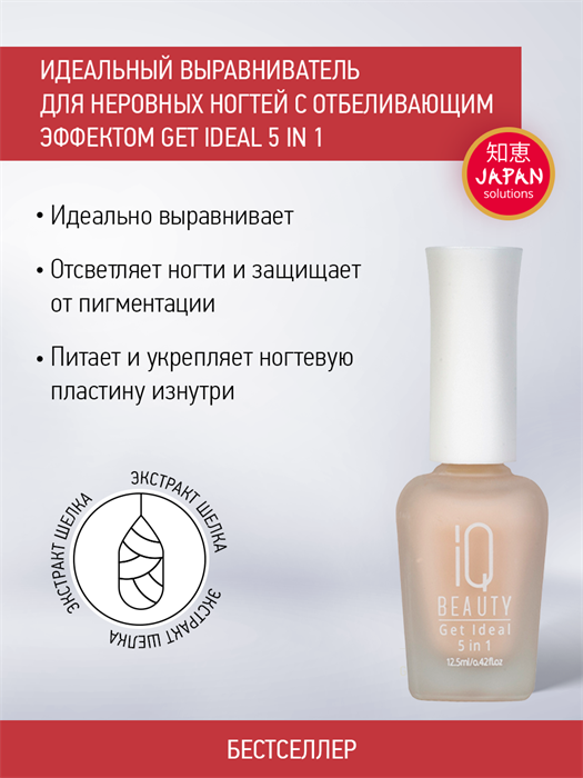 IQ BEAUTY Идеальный выравниватель ногтей 5 в 1 (New Design), 12.5мл IQTR005 - фото 21695