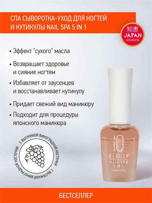 IQ BEAUTY СПА уход для ногтей и кутикулы 5 в1 (New Design), 12.5мл IQTR011 - фото 21700