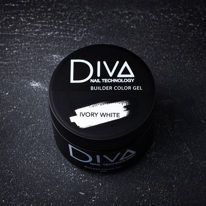 Diva(new) Builder gel Ivory White 30g Diva_ Buildergel_ Ivory White30-1 - фото 22394