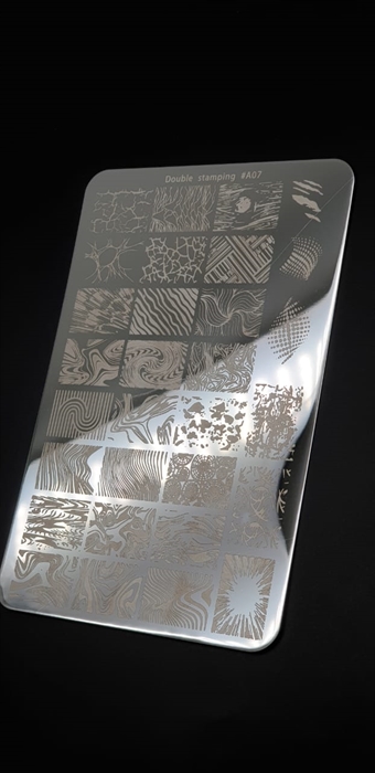 Double Пластина для стемпинга А07, 9,5*14,5см Double_plastinaA07