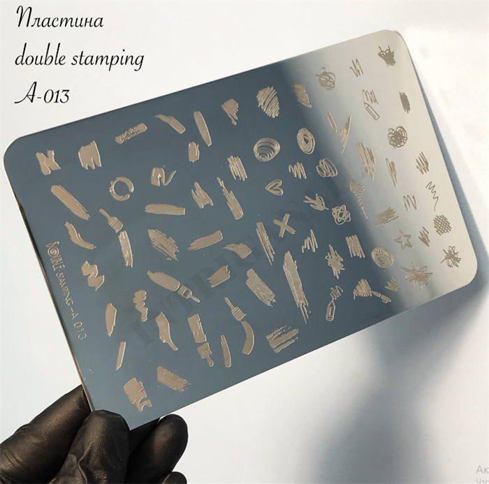 Double Пластина для стемпинга А13, 9,5*14,5см Double_plastinaA13