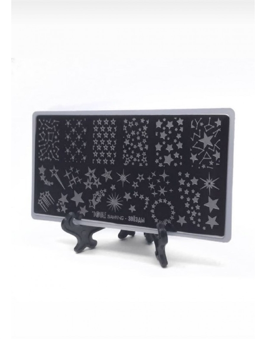 Double Пластина для стемпинга Звёзды , 6*12см Double_plastinastars