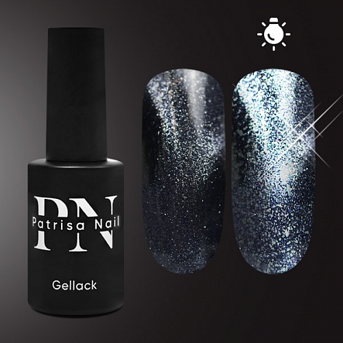 Patrisa Nail Гель-лак Polar Night Flash Magnetic холодное серебро, 8мл B185/8 - фото 27249