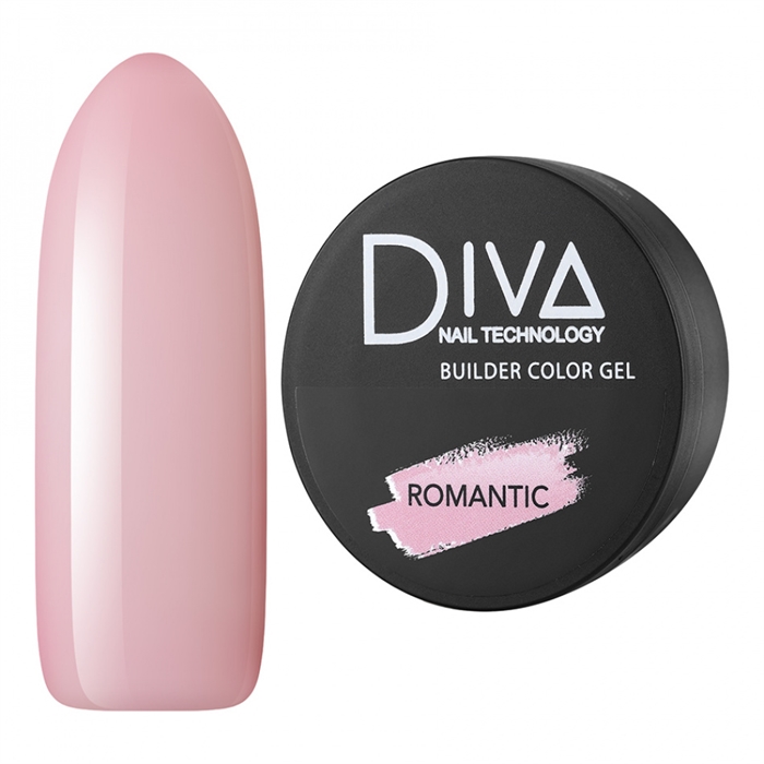 Diva(new) Builder gel Romantic 30g Diva_ Buildergel_ Romantic30-1 - фото 31334