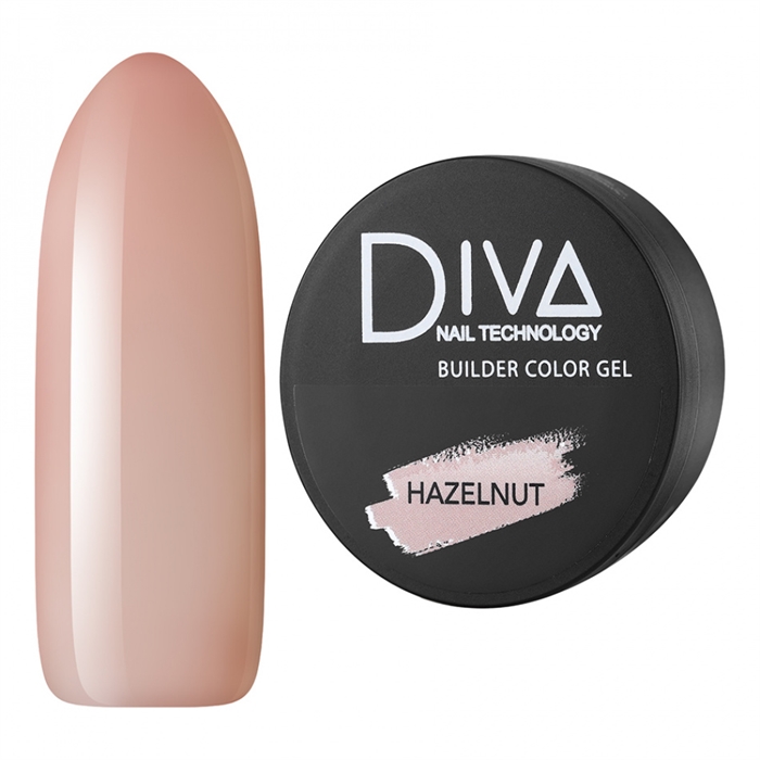 Diva(new) Builder gel Hazelnut 30g Divanew_ Buildergel_ Hazelnut30 - фото 31446