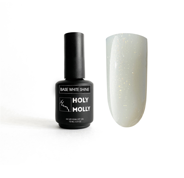 Holy Molly Base WHITE SHINE 15ml HM_BWHITESHINE15 - фото 32125