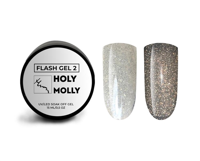 Holy Molly Гель FLASH GEL №02, 15ml HM_FLASHGEL2 - фото 32159