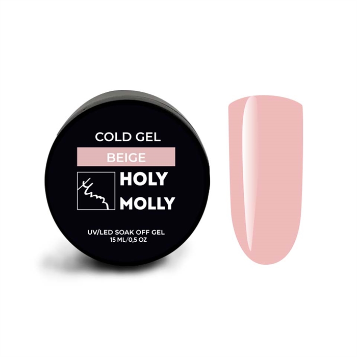 Holy Molly Гель Cold Gel BEIGE, 15ml HM_GELBEIGE15 - фото 32165