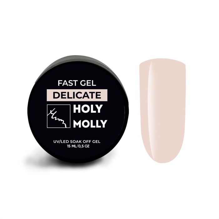 Holy Molly Гель Fast Gel DELICATE, 15ml HM_GelDELICATE_15 - фото 32178