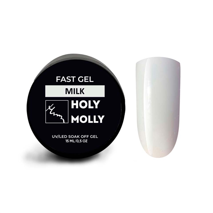 Holy Molly Гель Fast Gel MILK, 15ml HM_GELMILK15 - фото 32183