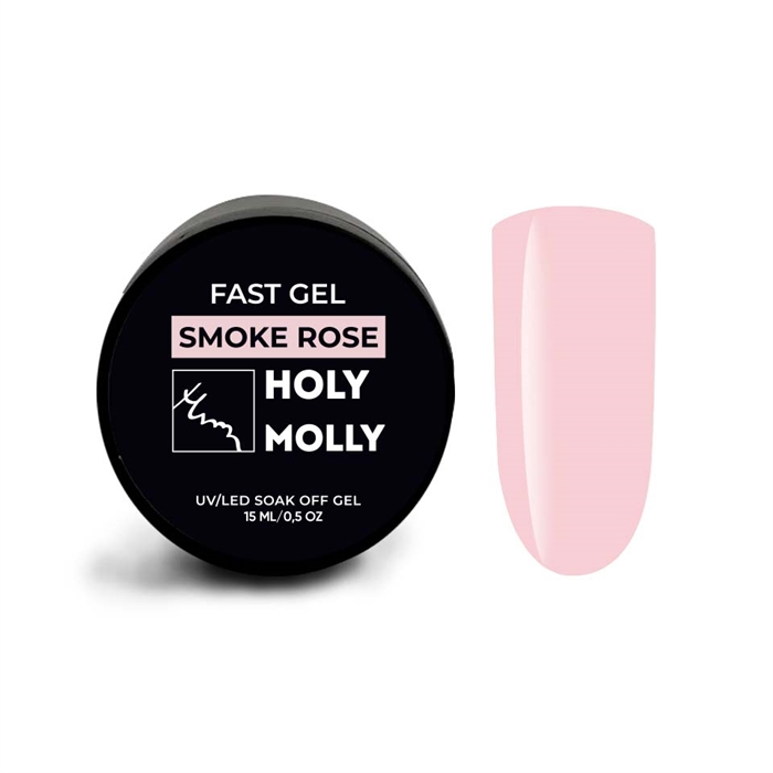 Holy Molly Гель Fast Gel SMOKE ROSE, 15ml HM_GelSMOKEROSE_15 - фото 32201