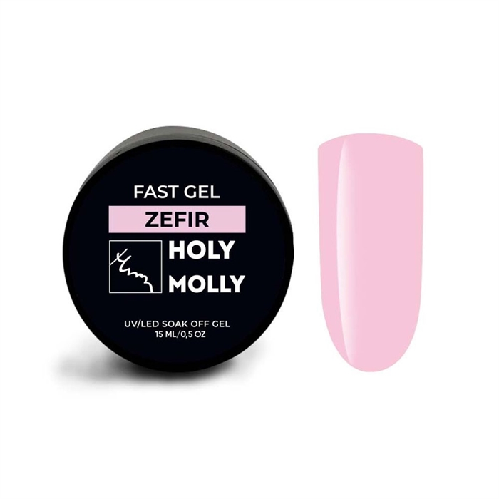 Holy Molly Гель Fast Gel ZEFIR, 15ml HM_GelZEFIR_15 - фото 32206