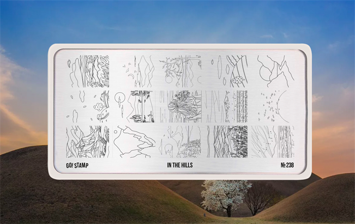 Go Stamp Пластина для стемпинга №238 In The Hills* GoStamp_238PL