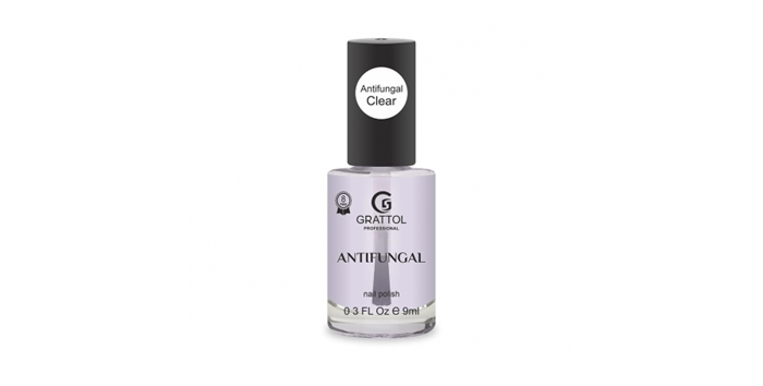 Grattol Antifungal Nail Polish Clear-Лак для ногтей прозрачный,9мл Grattol_AnNPC - фото 36429