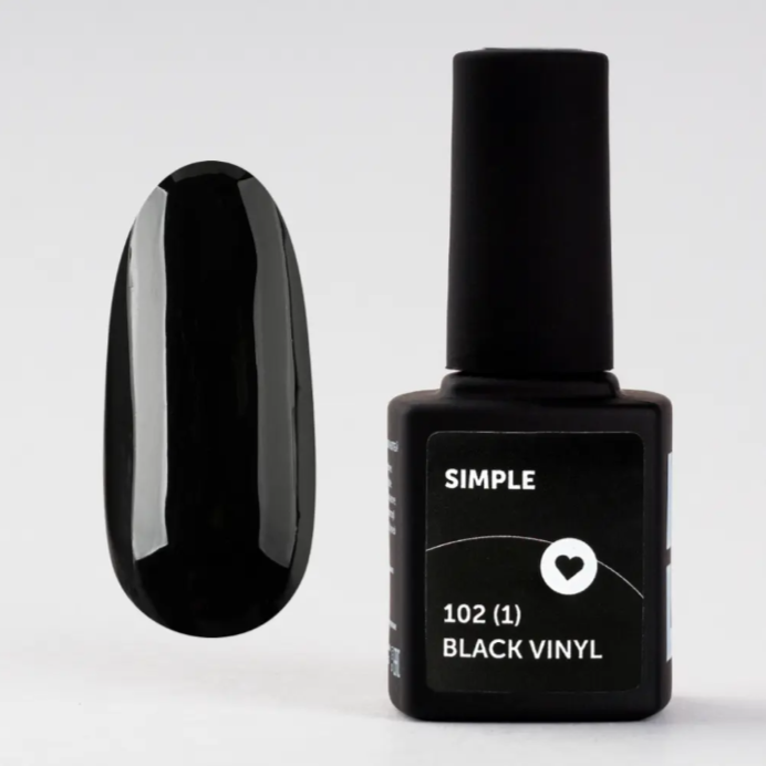 Гель-лак Milk Simple №102 (1) Black Vinyl 9мл Milk_102BlackVinyl - фото 37223