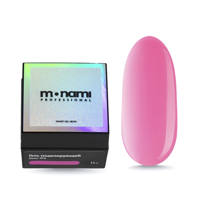 Monami Гель Smart Neon №6 Розовый,15гр mn_ Smart Neon №6 - фото 37264