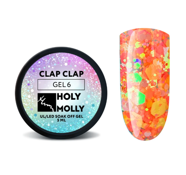 Holy Molly Decor Gel CLAP CLAP №06,5g HM_Dg_ClapClap6_5 - фото 37945