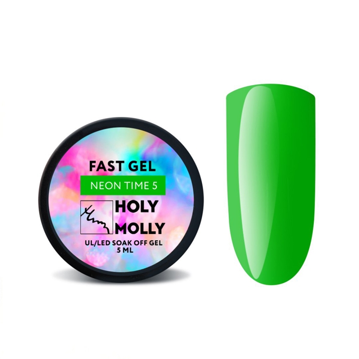 Holy Molly Гель Fast Gel NEON TIME №05, 15ml HM_FastGelNeonTime05 - фото 37981