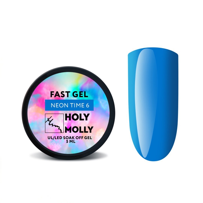 Holy Molly Гель Fast Gel NEON TIME №06, 15ml HM_FastGelNeonTime06 - фото 37983