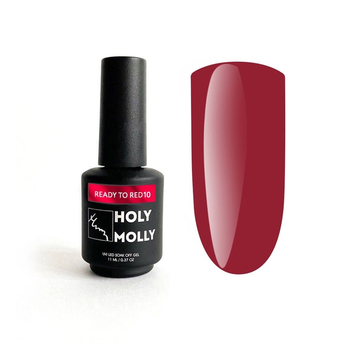 Holy Molly Гель-лак Ready to Red №10, 11ml HM_Ready to Red010_11 - фото 39935