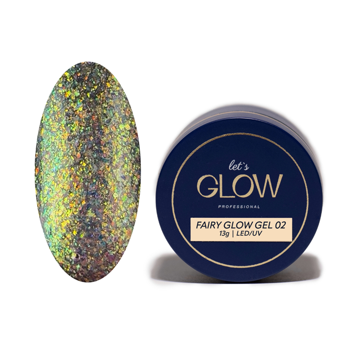 LetsGlow Builder gel Fairy Glow №02 13гр LetsGlow_BuildergelFairyGlow02_13 - фото 40816