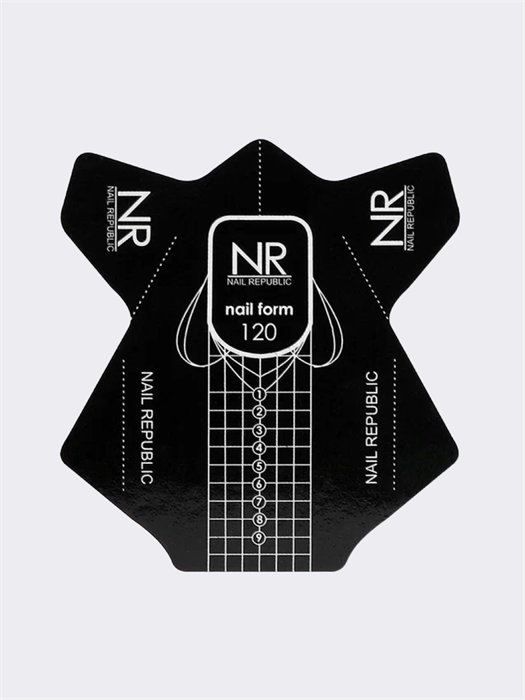 NR Бумажные шаблоны №120 для модеривания ногтей, стандартные (300шт) NRF120