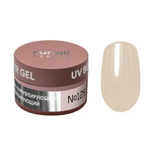 Ru Nail Гель моделирующий Builder gel Expert №125, 15г 125/15