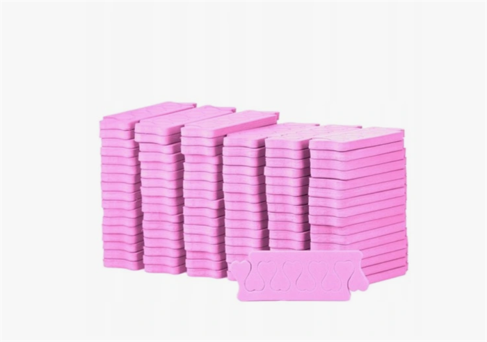 Разделители для педикюра, 100пар - розовые 54034