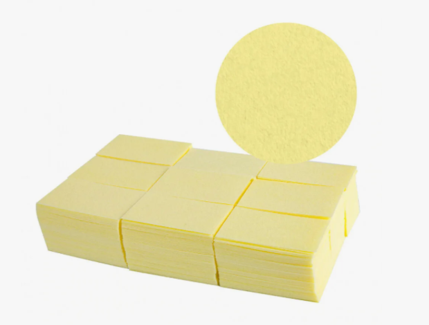 Салфетки безворсовые цветные, желтые 54176