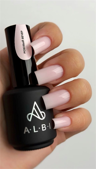 ALBI LIQUID POLYGEL Розовый вечер, 15мл ALBI_LIQUIDPOLYGEL_РозовыйВечер