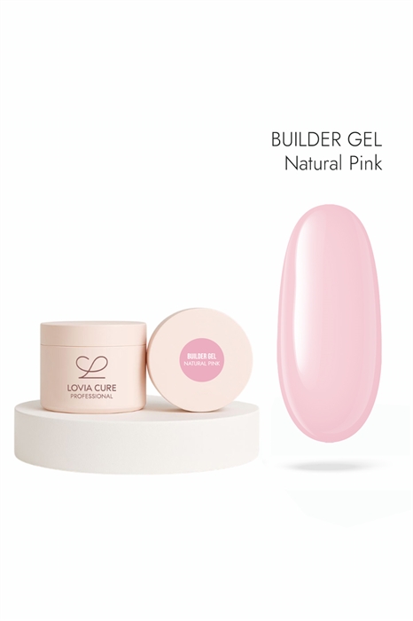 Гель моделирующий натурально-розовый Builder Gel Natural Pink 15 мл, LOVIA CURE loviacureBuilderNaturalPink