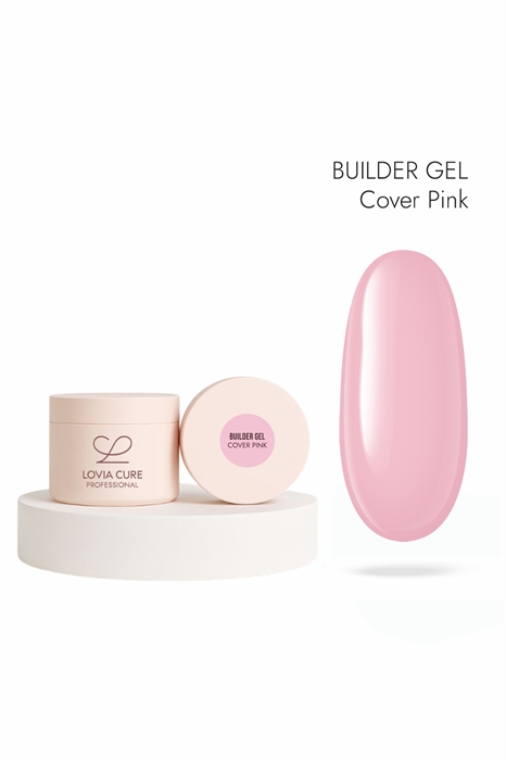 Гель моделирующий натуральный Builder Gel Cover Pink 15 мл, LOVIA CURE loviacureBuilderGelCoverPink