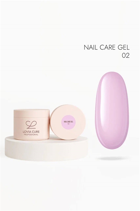 Гель моделирующий с кератином и кальцием 02 UV/LED Nail Care Gel 02 15 мл, LOVIA CURE loviacureNailCareGel02