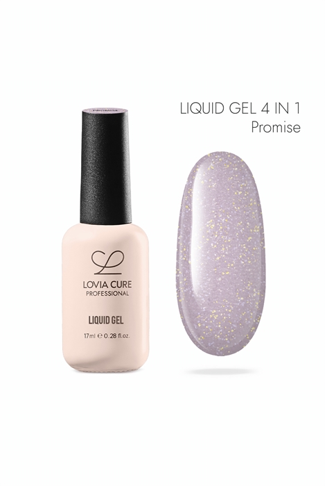 Полигель-архитектор 4 в 1 UV/LED Liquid Gel 15 Wedding Vibe Promise 17 мл, LOVIA CURE 55455